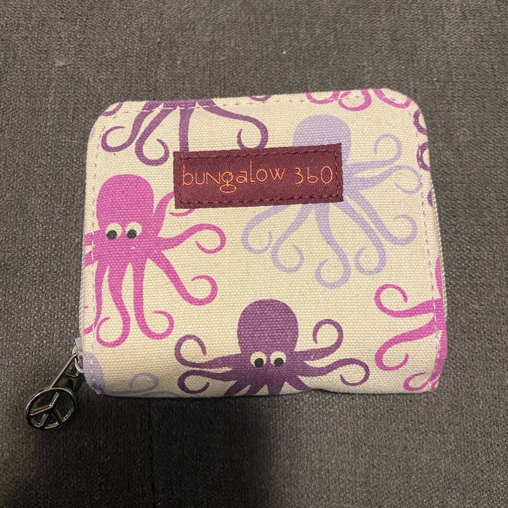 NWOT Purple Octopus Wallet